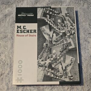 Pomegranate Art Piece - M.C. Escher House of Stairs 1000 Piece Puzzle